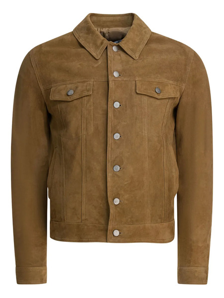  Altum Pocketed Suede Jacket - Brown 