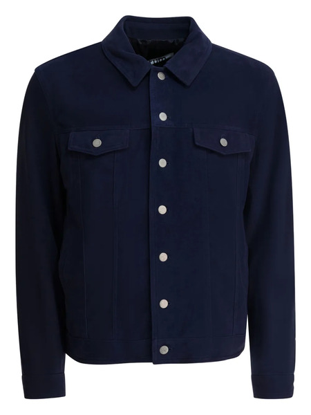  Altum Suede Buttoned Jacket - Blue 