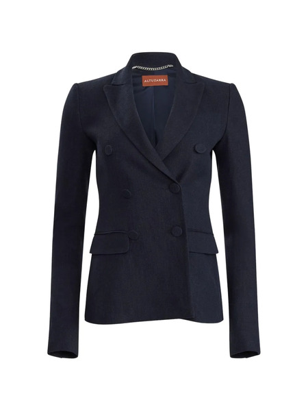  Altuzarra Double-breasted Fitted Jacket - Blue 