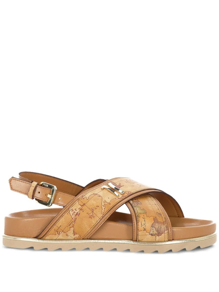  Alviero Martini 1° Classe Flat Sandals - Brown 