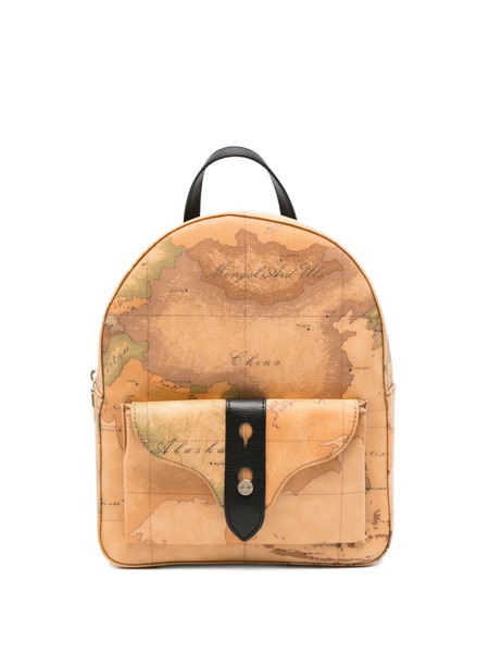  Alviero Martini 1° Classe Map-print Backpack - Neutrals 