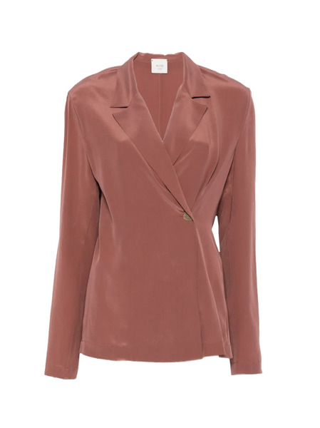  Alysi Asymmetric Blazer - Brown 