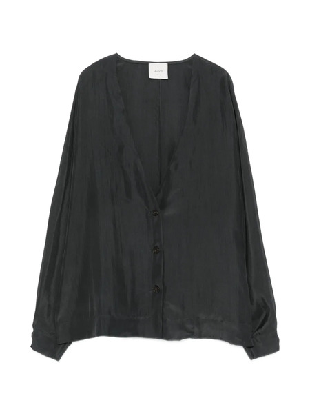  Alysi Button Long-sleeve Kimono - Grey 