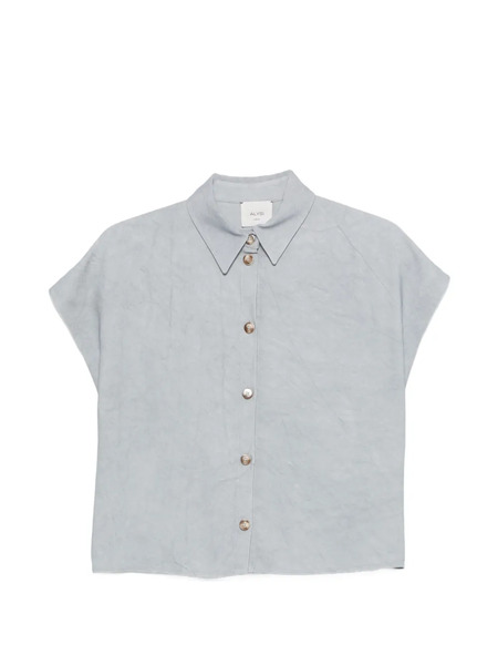  Alysi Buttoned Blouse - Blue 