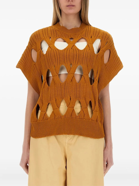  Alysi Cable-knit Sweater - Brown 