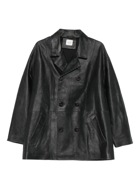  Alysi Double-breasted Cotton Jacket - Black 