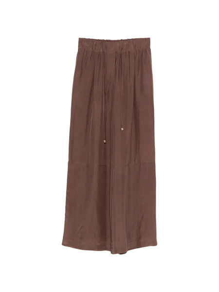  Alysi Drawstring Straight Trousers - Brown 