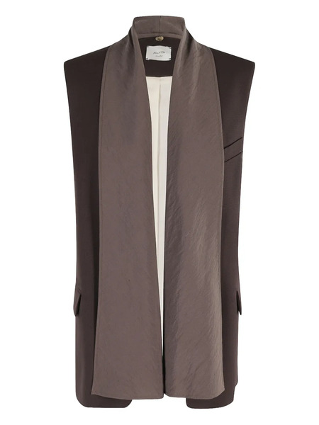  Alysi Flap-pockets Waistcoat - Brown 