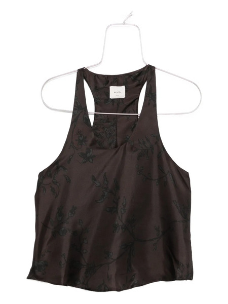  Alysi Floral-jacquard Top - Brown 
