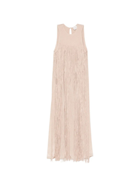  Alysi Fringed Maxi Dress - Neutrals 