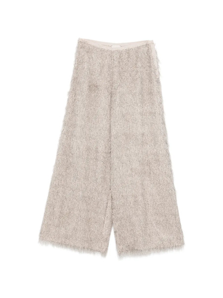  Alysi Fringed Trousers - Neutrals 