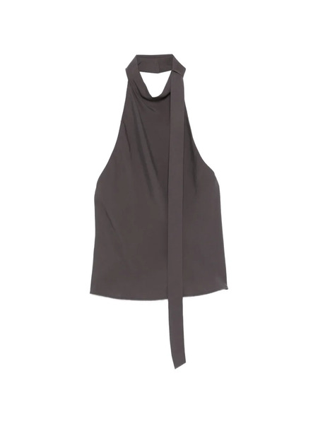  Alysi Halterneck Sleeveless Top - Grey 
