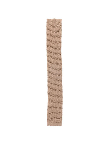 Alysi Knitted-construction Tie - Neutrals 