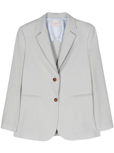  Alysi Notched-lapels Blazer - Grey 