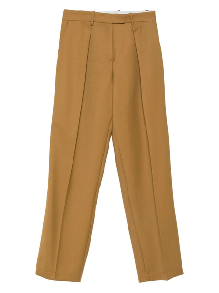  Alysi Pleated-details Trousers - Neutrals 