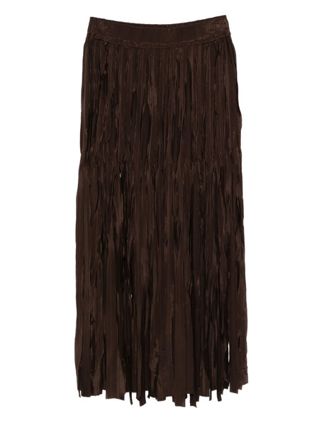  Alysi Pleated Skirt - Brown 