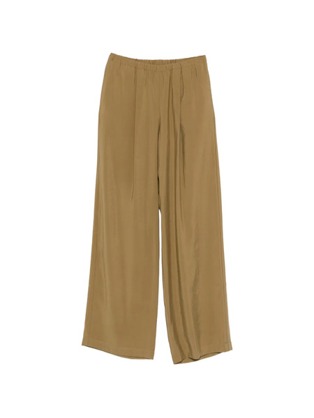  Alysi Pocket Elasticated Palazzo Pants - Brown 