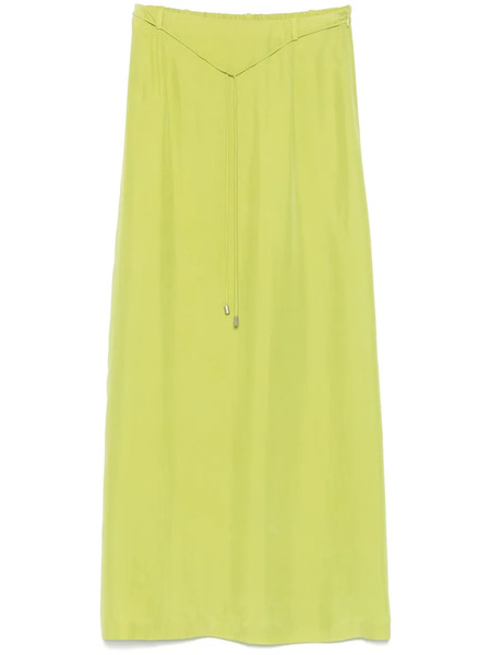  Alysi Silk Maxi Skirt - Green 