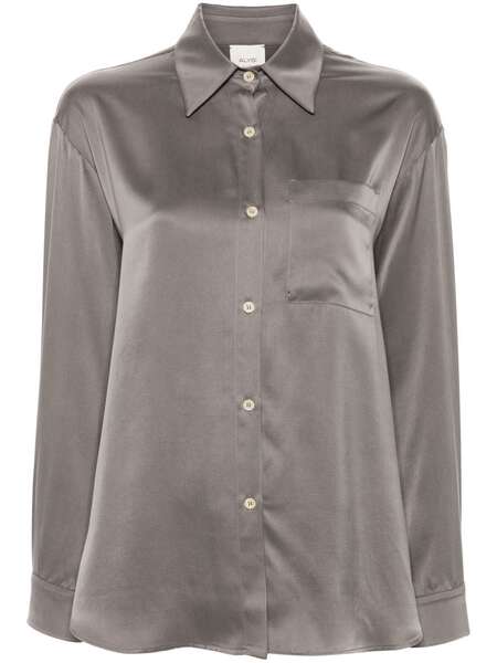  Alysi Silk Shirt - Grey 