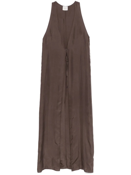  Alysi Sleeveless Coat - Brown 