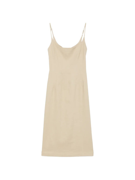  Alysi Spaghetti-strap Midi Dress - Neutrals 