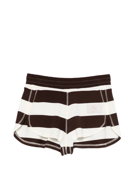  Alysi Striped Shorts - Brown 