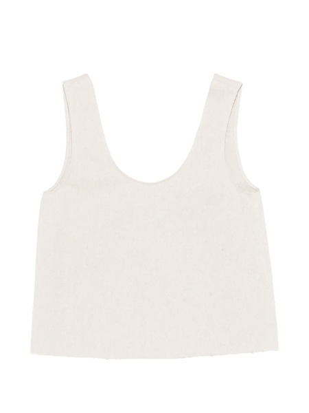  Alysi Tie Front Tank Top - Neutrals 