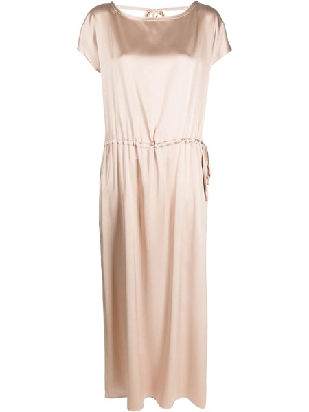  Alysi V-back Satin Dress - Neutrals 