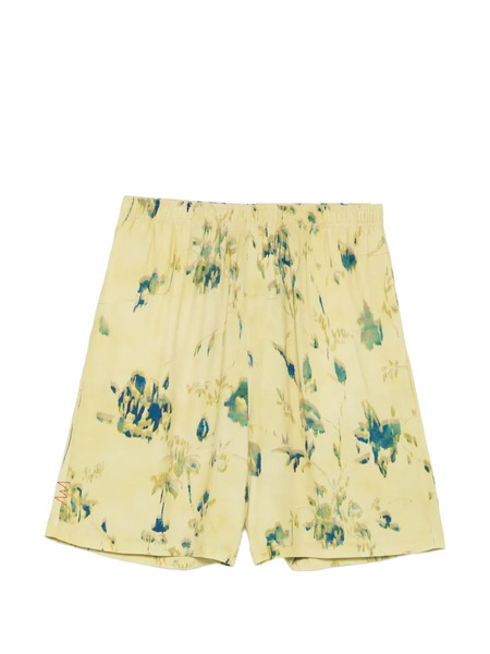  Amaránto Floral Print Shorts - Green 