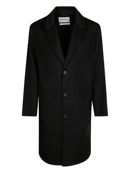  Amaránto Over Single-breasted Coat - Black 