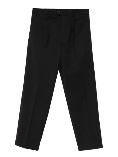  Amaránto Pleated-front Trousers - Black 
