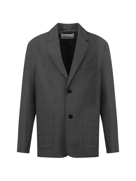  Amaranto Pocket Button Jacket - Grey 