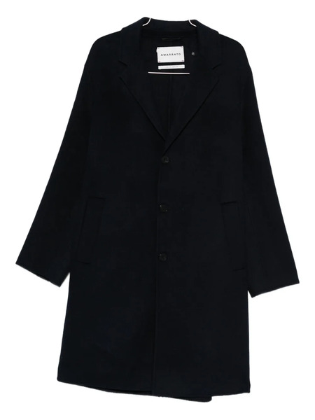  Amaránto Single-breasted Coat - Blue 