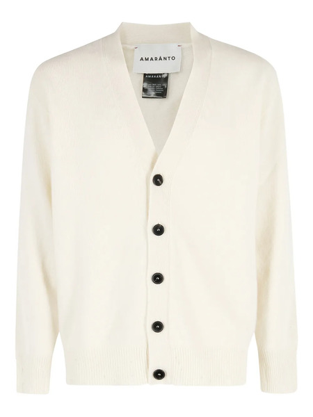  Amaranto V-neck Long-sleeve Cardigan - Neutrals 