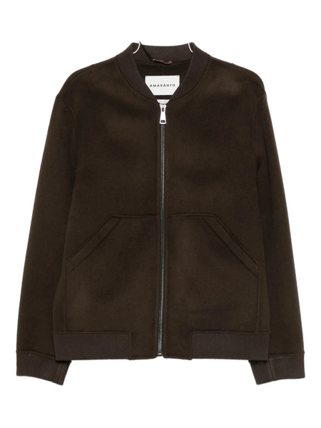  Amaránto Zip-up Bomber Jacket - Brown 