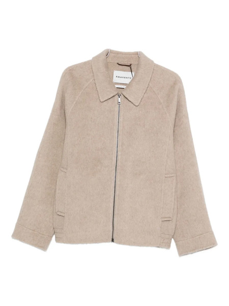  Amaránto Zip-up Welt-pocket Jacket - Neutrals 