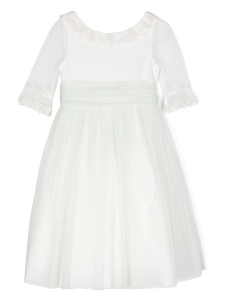  Amaya Belted Tulle Dress - Green 