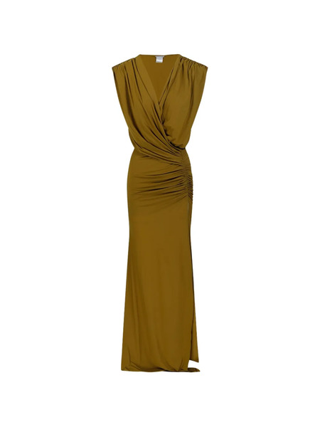  Amazuìn Meghan Draped Maxi Dress - Green 