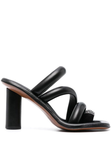  Ambush Crystal-embellished Leather Sandals - Black 