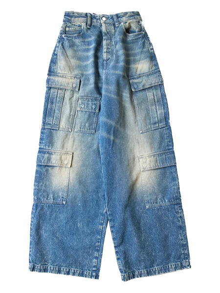  Ambush Denim Cargo Pants - Blue 