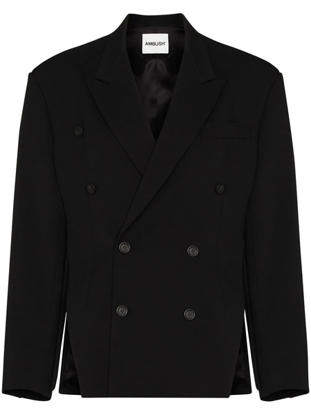  Ambush Double-breasted Tailored Blazer - Black 