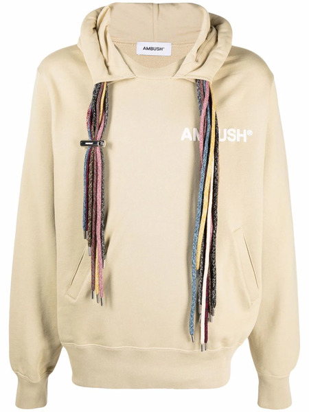  Ambush Drawstring Cotton Hoodie - Neutrals 