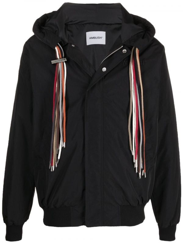  Ambush Drawstring Hooded Jacket - Black 