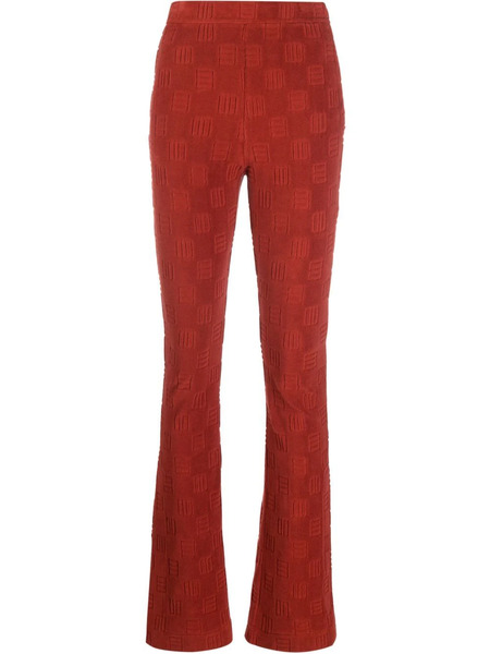  Ambush Flared Monogram Sweatpants - Brown 