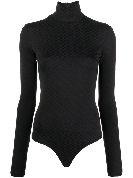  Ambush Jacquard Turtleneck Top - Black 