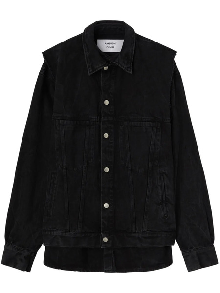  Ambush Layered Denim Jacket - Black 