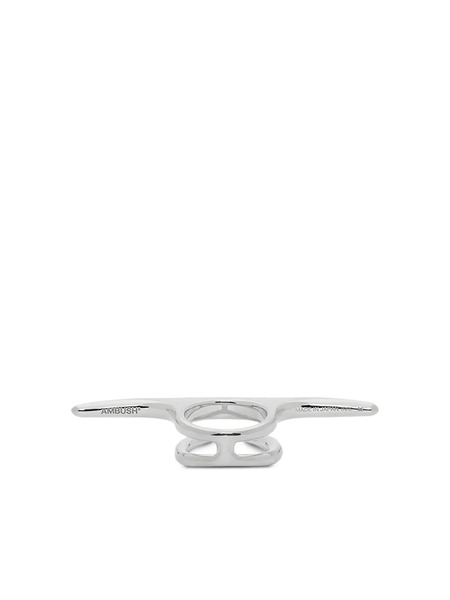  Ambush Liquid Multi-finger Ring - Grey 