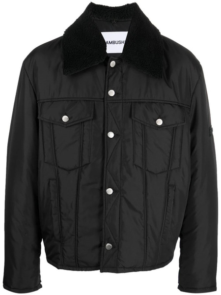  Ambush Logo-embossed Padded Short Jacket - Black 