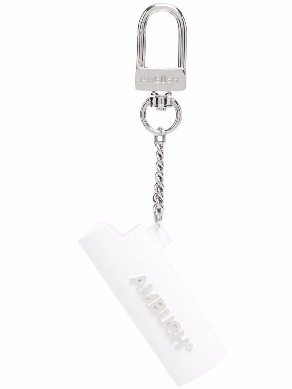  Ambush Logo-lettering Case Keychain - White 