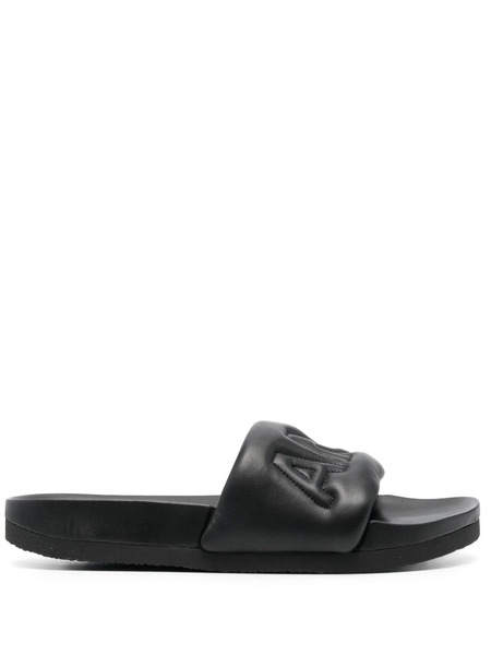  Ambush Logo Quilted Slides - Black 